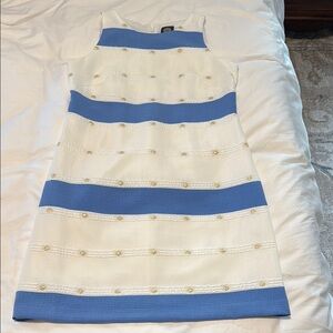 Vince Camino Blue Striped Dress